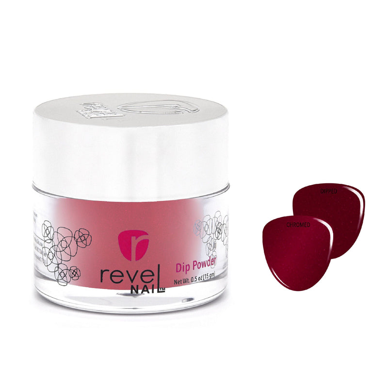 Dip Powder D1049 Forbidden Love Red Chrome Dip Powder