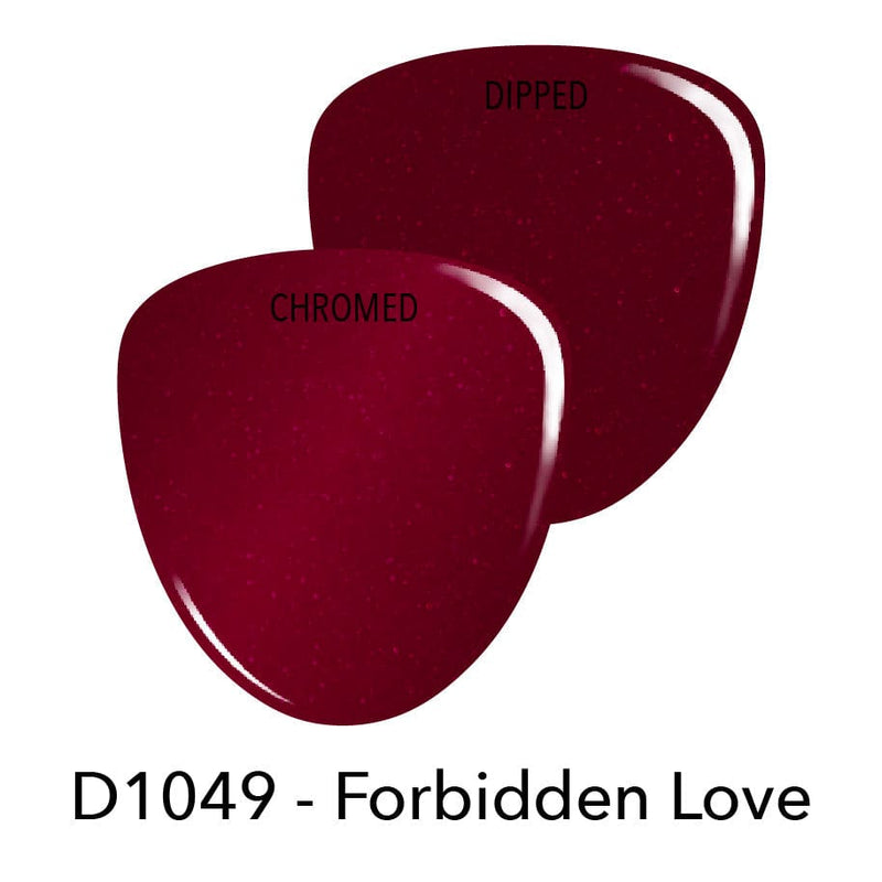 Dip Powder D1049 Forbidden Love Red Chrome Dip Powder