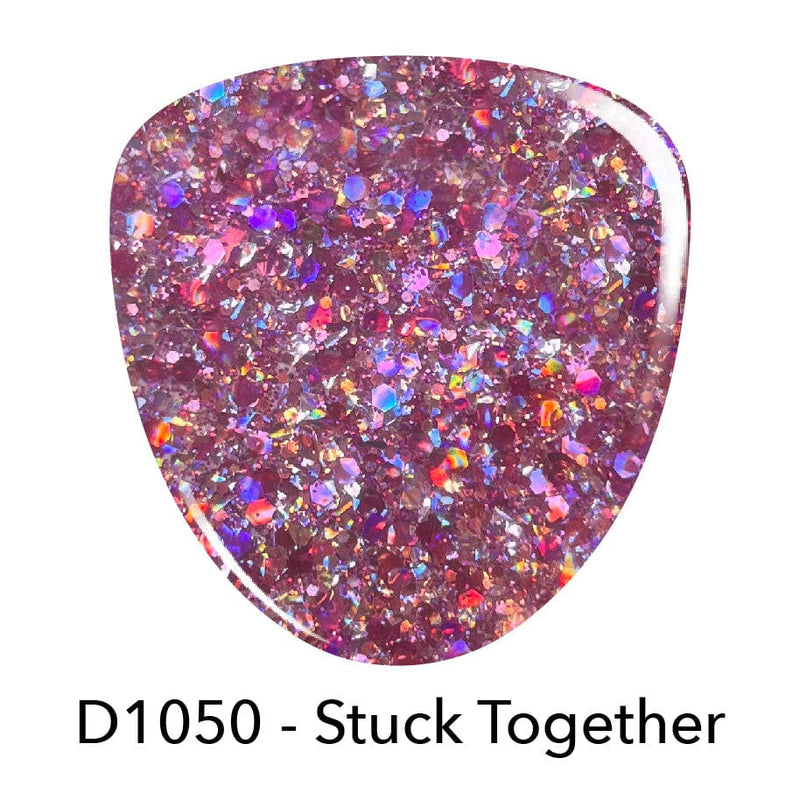 Dip Powder D1050 Stuck Together Pink Glitter Dip Powder