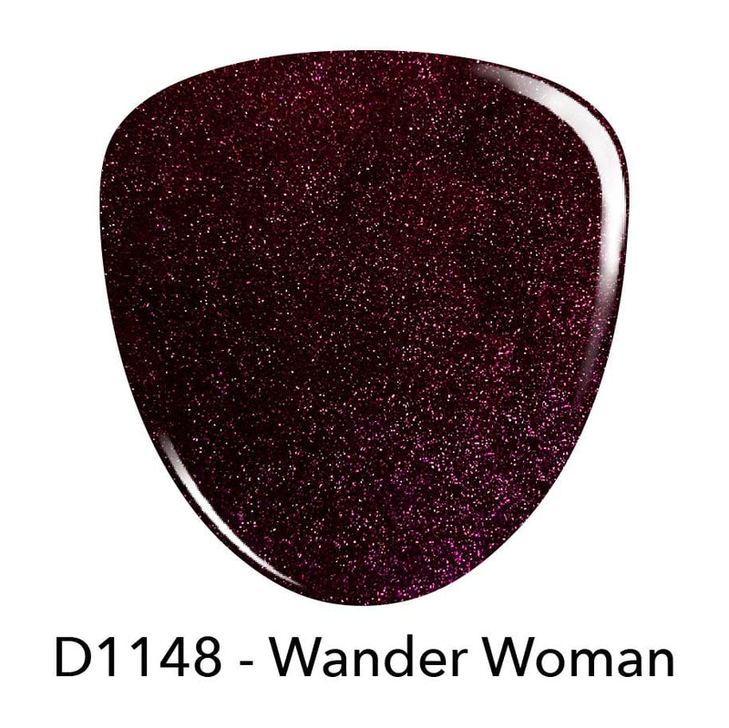 Dip Powder D1148 Wander Woman Wine Shimmer Dip Powder