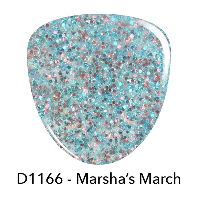 Dip Powder D1166 Marsha's March Glitter Dip Powder