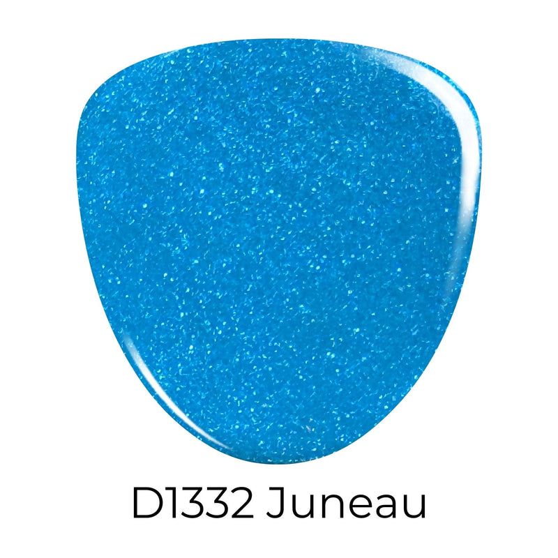 Dip Powder D1332 Juneau Blue Chrome Glow Dip Powder