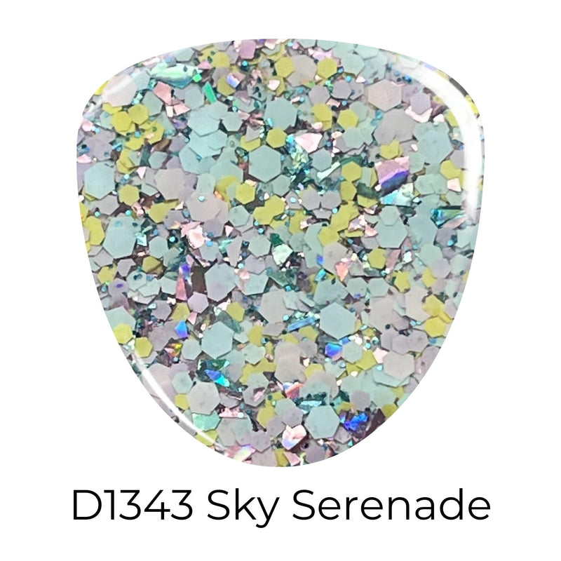 Dip Powder D1343 Sky Serenade Glitter Dip Powder