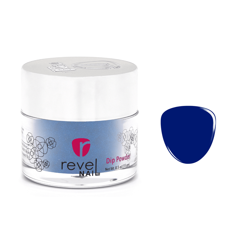 Dip Powder D394 Bombshell Blue Crème Dip Powder 0.5 oz jar