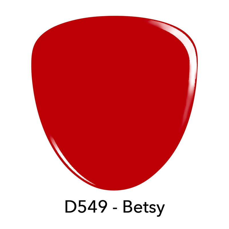 Dip Powder D549 Betsy Red Creme Dip Powder