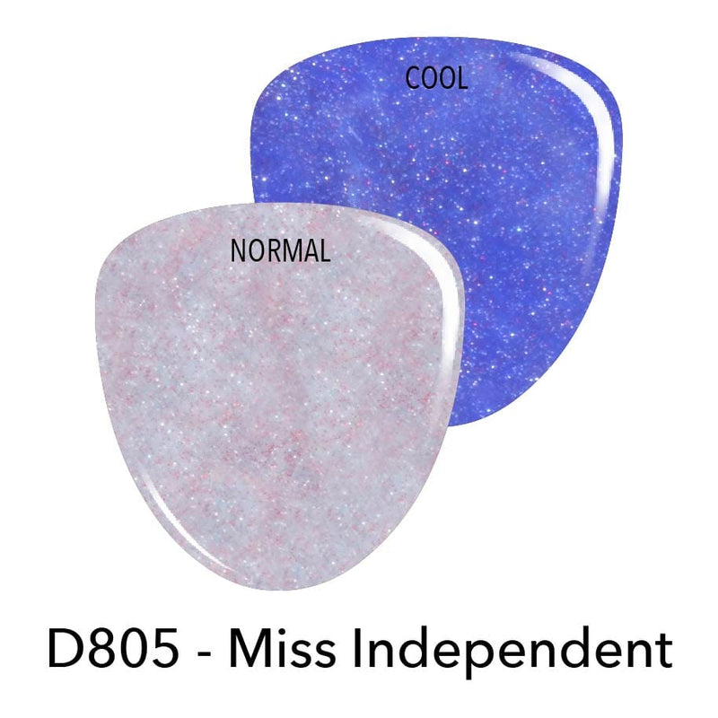 Dip Powder D805 Miss Independent Blue Shimmer Dip Powder