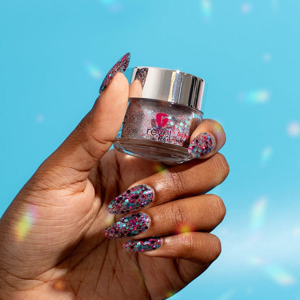 D876 Merry Dancers Multi Glitter Dip Powder – Revel Nail