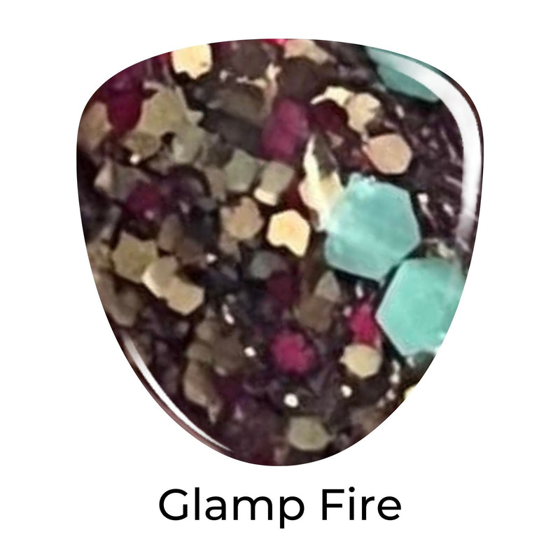 Dip Powder Glamp Fire Multi Glitter Dip Powder