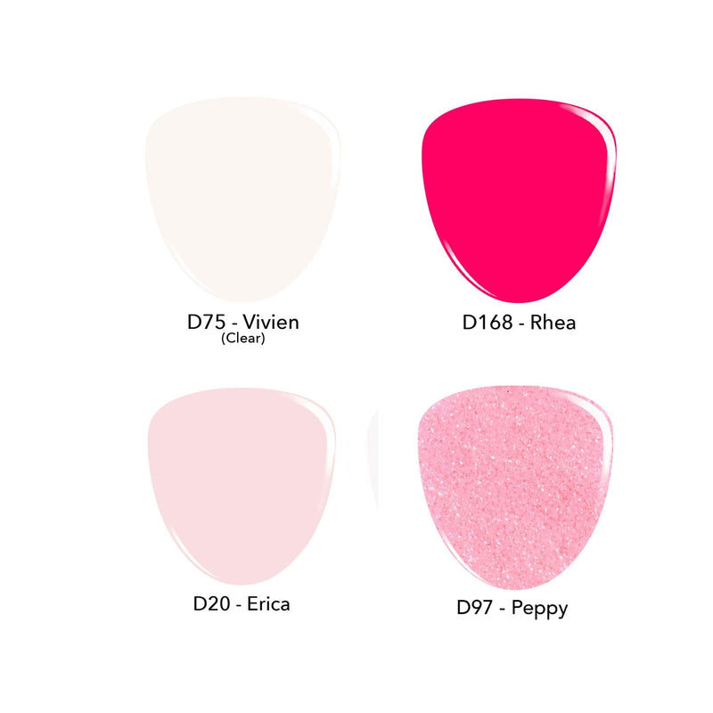 Dip Powder Pretty in Pink | Four Color Dip Powder Starter Kit