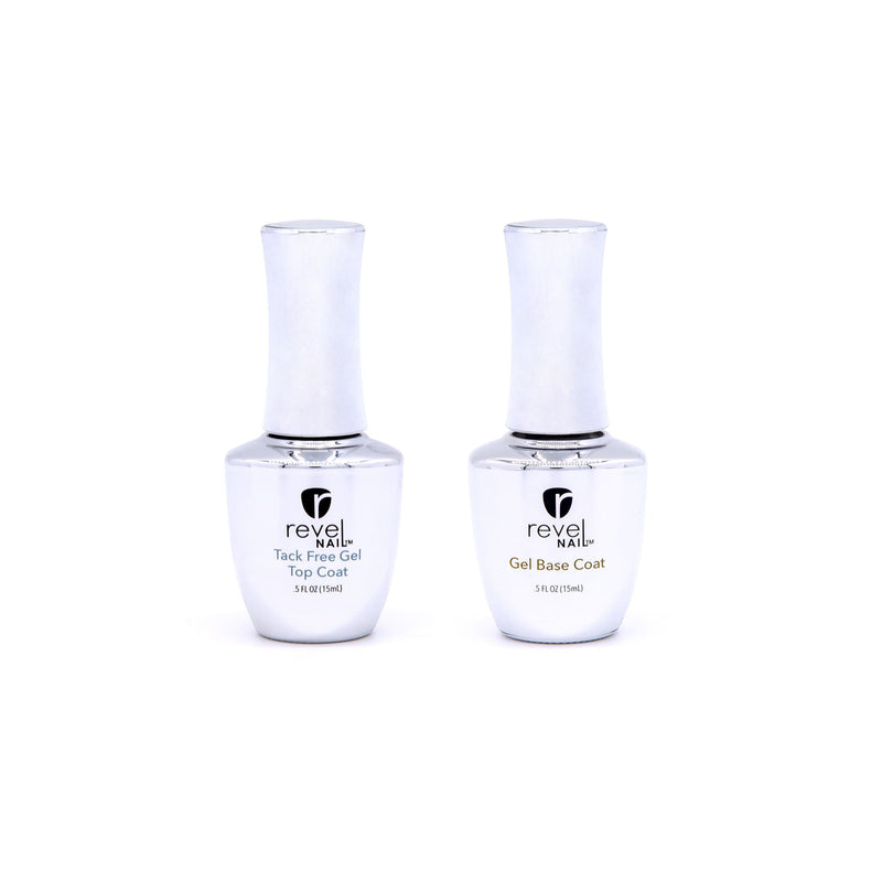 Gel Polish Gel Top + Base Bundle - Tack Free Top Coat + Gel Base Coat