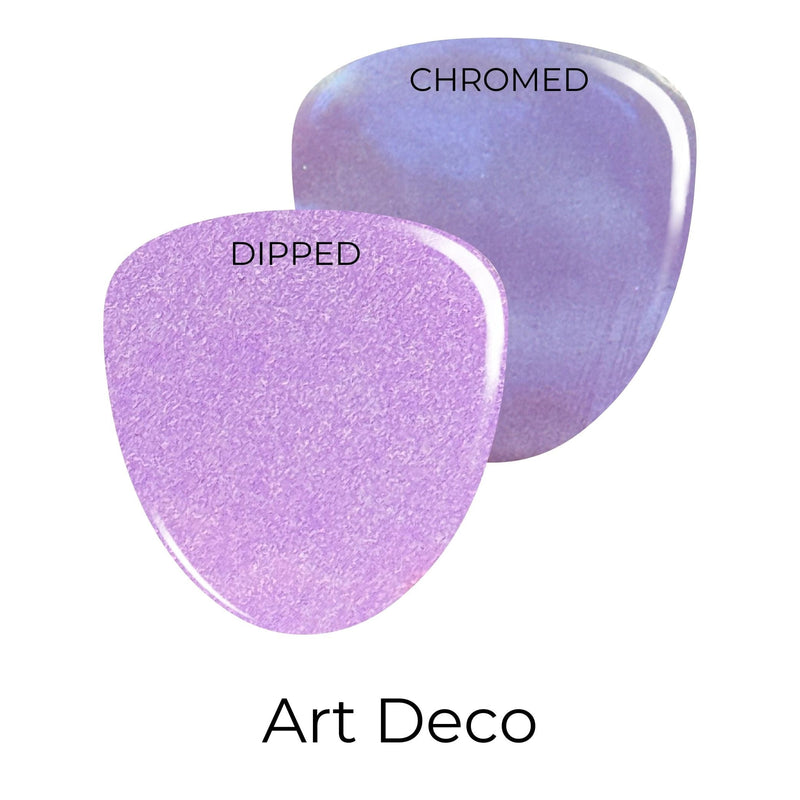 Replacements Art Deco Purple Chrome Dip Powder