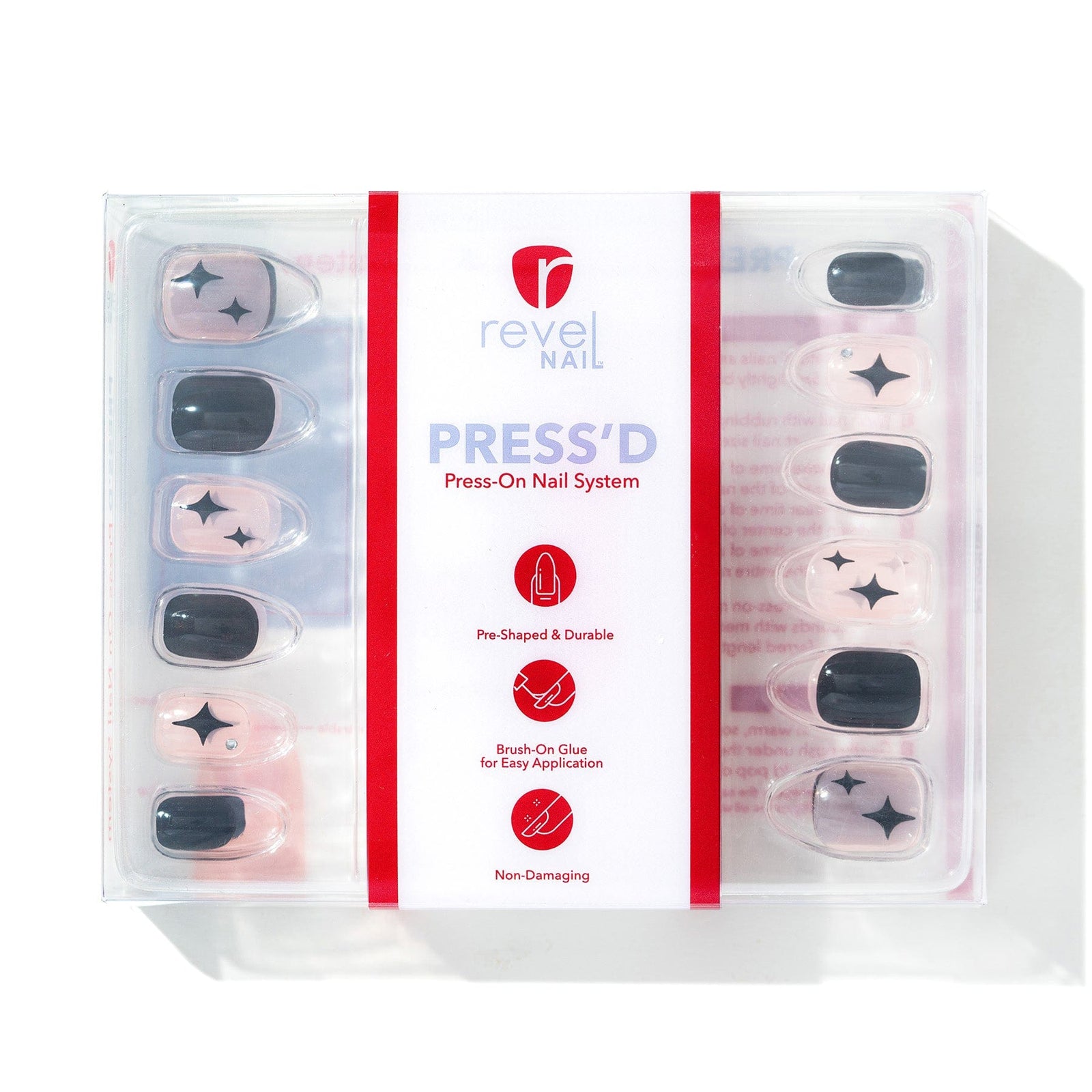 Midnight Mistress | Gloss Short Square Press-On Nails – Revel Nail