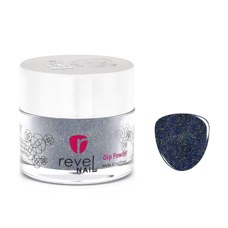 Revel Nail Dip Powder Iceberg | Feeling Frosty Blue Glitter Dip Powder